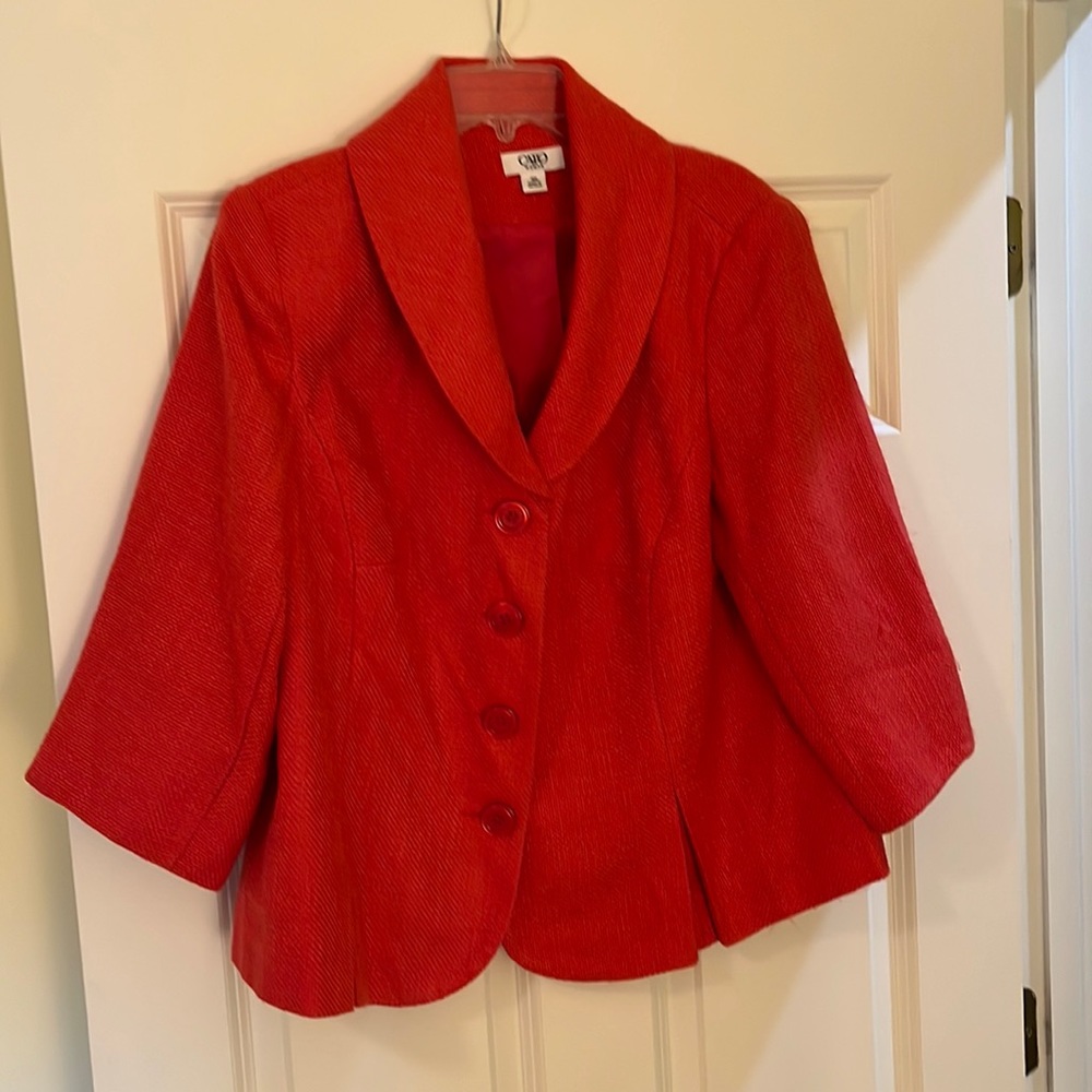 In time for fall lined tweed cropped jacket